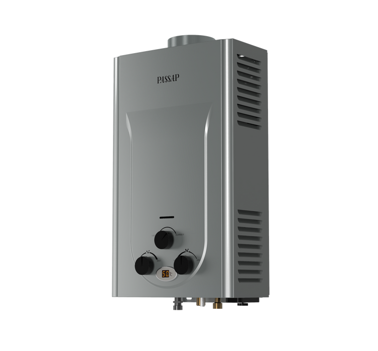 Gas Water Heater - 10L-Digital -3 Knob - Silver