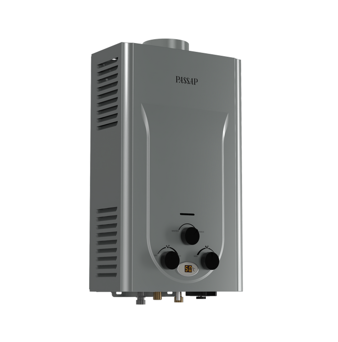 Gas Water Heater - 10L-Digital -3 Knob - Silver