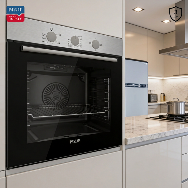 Built-In Gas Oven - 60 cm - Inox