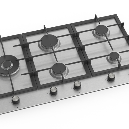 Built-In Gas Hob - 5 Burners - Stainless Steel - 90 cm