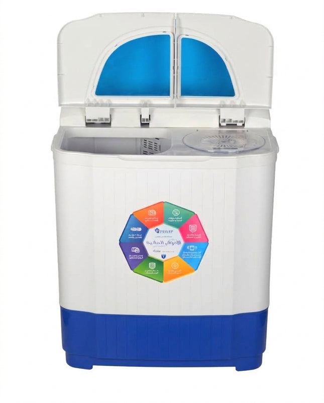 Half Automatic Washing Machine with Pump - 5 Kilo - Blue