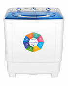 Half Automatic Washing Machine - 7 Kilo - White