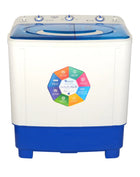 Half Automatic Washing Machine with Pump - 7 Kilo - Blue
