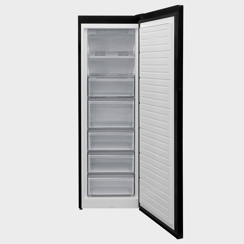 PASSAP Vertical No Frost Freezer, 7 Drawers, Digital, Black, Made in Turkey, No Frost