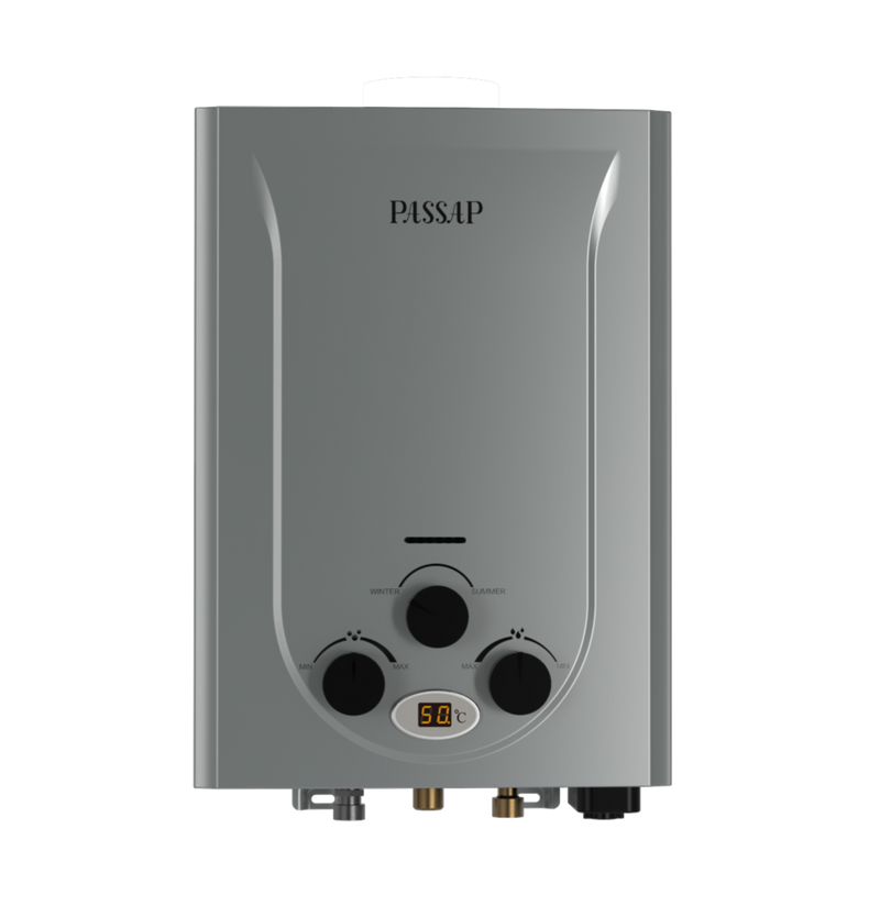 سخان مياه غاز - 6 لتر - ديجيتال -3مفتاح- فضى